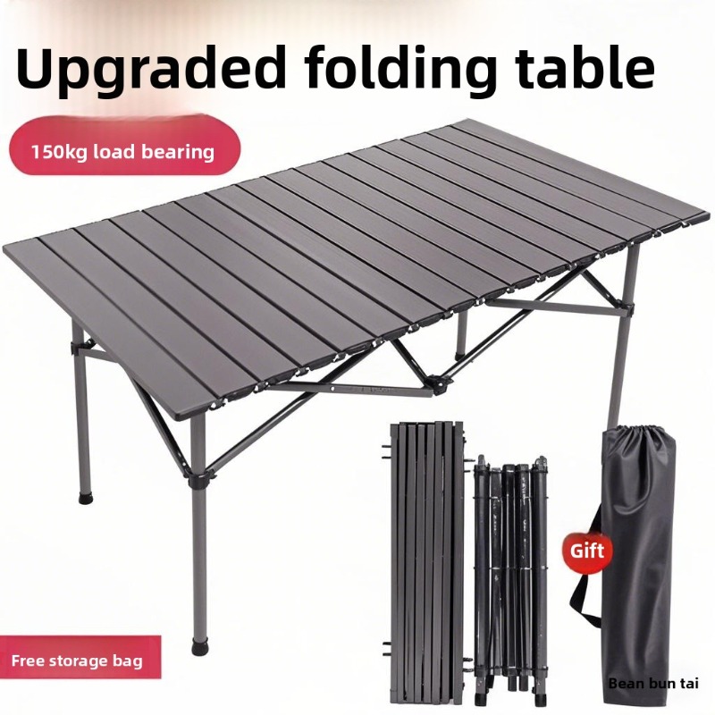 Outdoor Camping Dining Set - Explorer Campingtisch und Stühle, klappbarer Frühlingsrollentisch