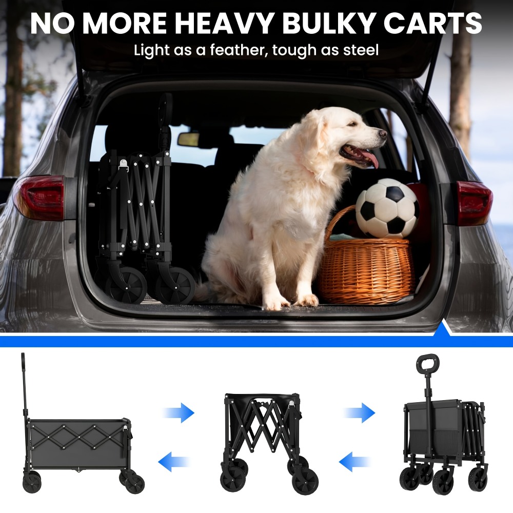 Faltbarer Gartenwagen mit 360  – Outdoor Camping Trolley Bewertung und Preis