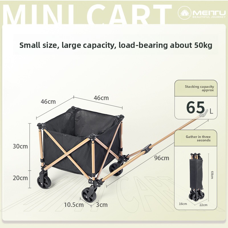 Outdoor-Klappwagen, tragbarer  – Outdoor Camping Trolley Bewertung und Preis