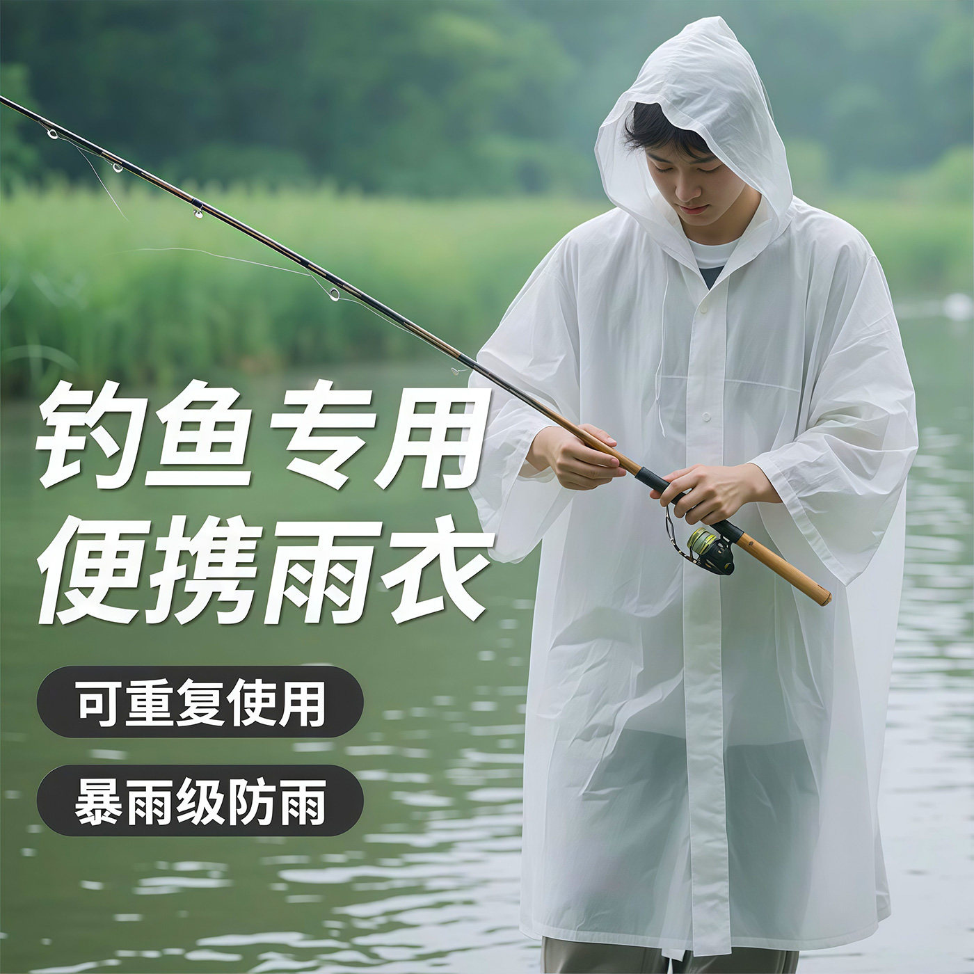 EVA Regenmantel Wiederverwendb – Camping Rain Poncho Bewertung und Preis